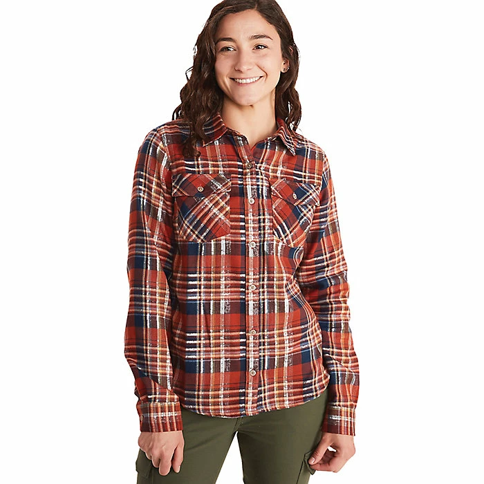 Marmot Women's Bridget Midweight LS Flannel Shirt 1 Marmot Women's Bridget Midweight LS Flannel Shirt