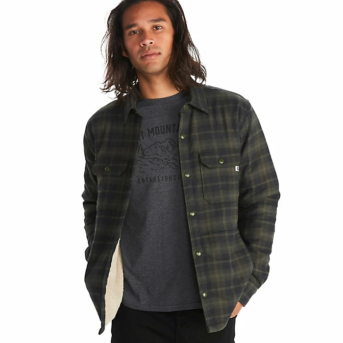 Marmot Men's Ridgefield Heavyweight Sherpa Flannel Shirt 5 Marmot Men's Ridgefield Heavyweight Sherpa Flannel Shirt - Image 5